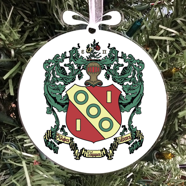 Alpha Gamma Delta Holiday Ornament - Crest