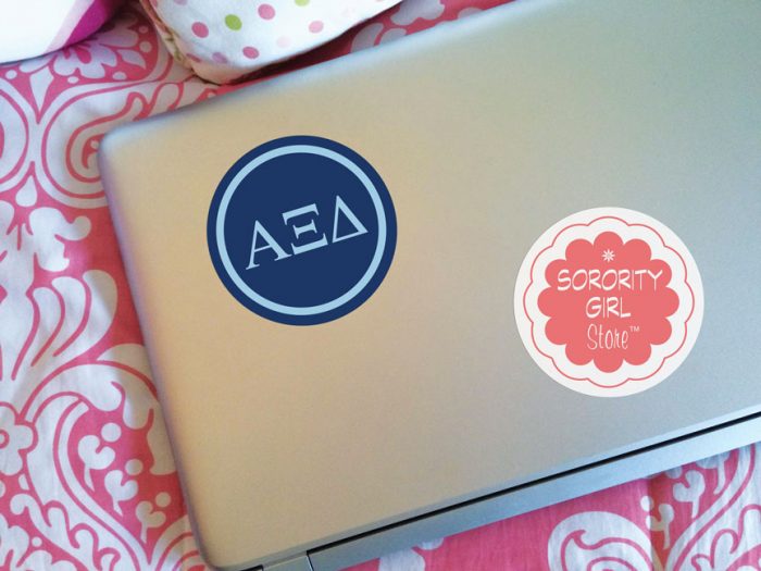 Alpha Xi Delta Stickers - Ring