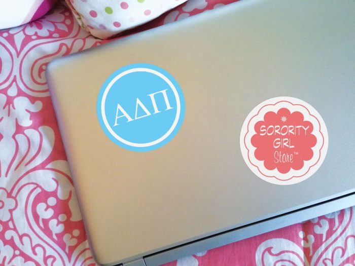Alpha Delta Pi Rings Sticker