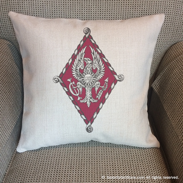 Pi Beta Phi Pillow - Crest