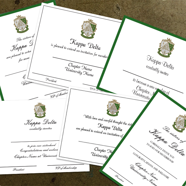 "Bid Day" Cards - Custom