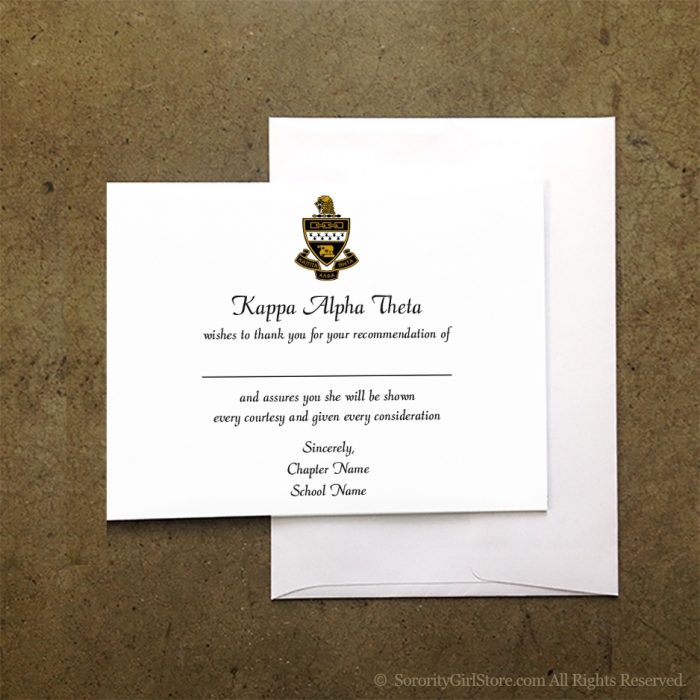 Recruitment - Rec Acknowledgment Flat Card