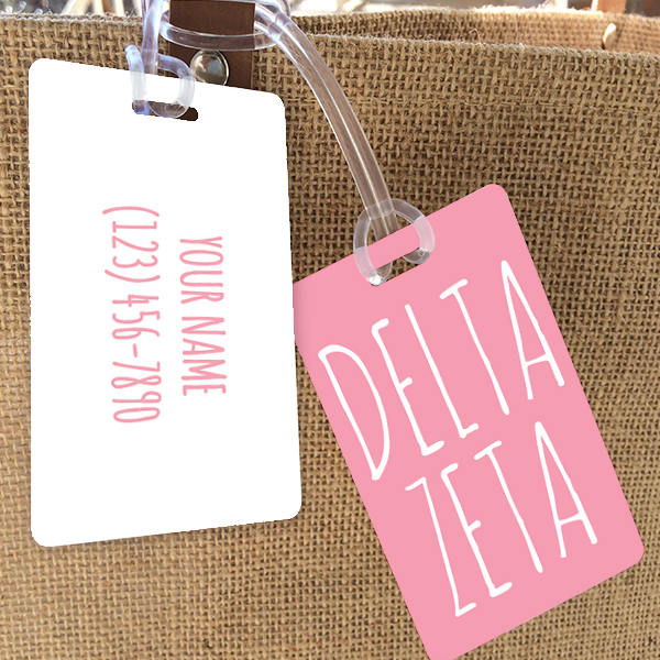 Delta Zeta Bag Tag Sorority Girl Store